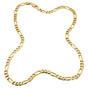 9ct Gold 25.5g 21 inch Figaro Chain